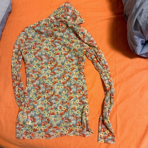 GANNI floral high collar top - Picture 3 of 3